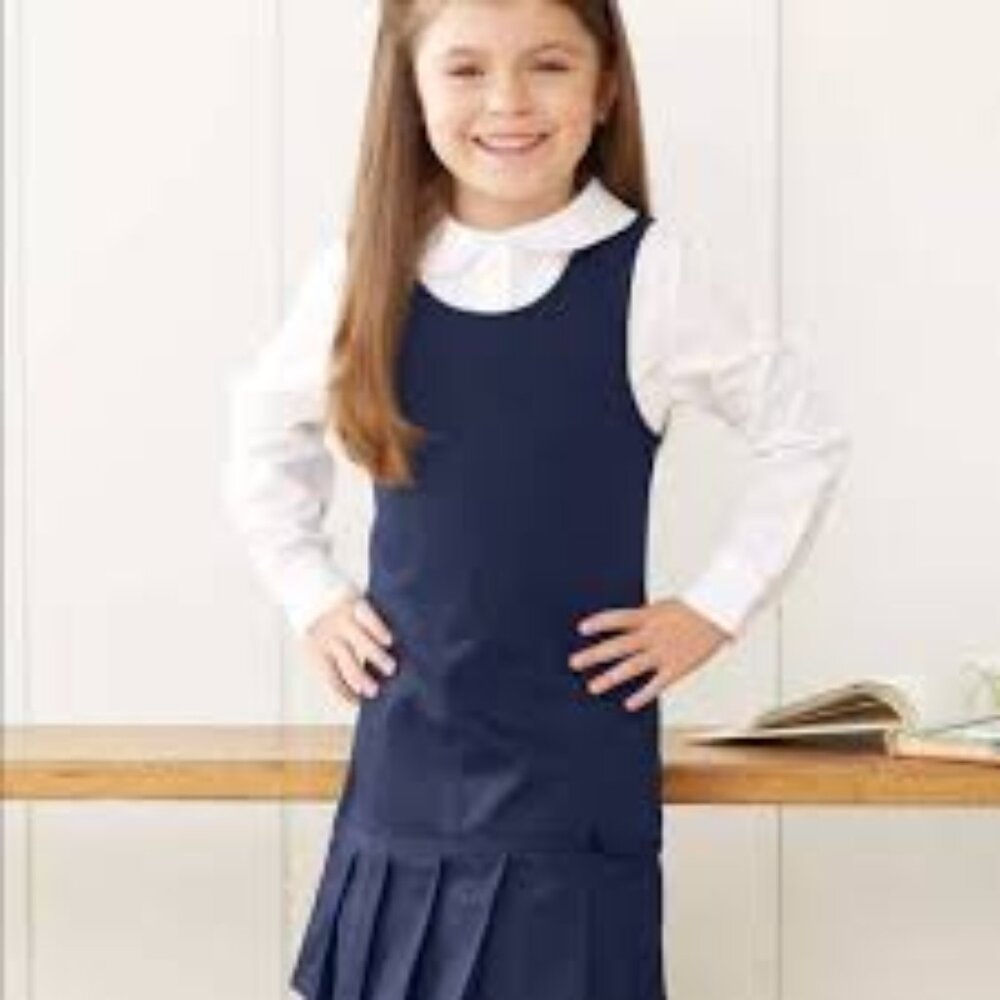 French Toast SY9098 Girls Ribbon Bow Jumper - Navy